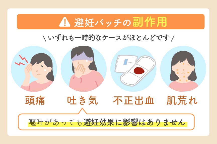 避妊パッチの副作用